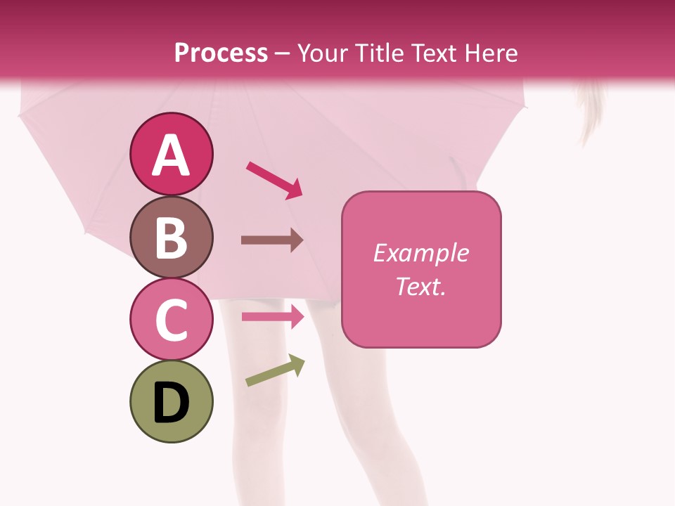 Cute Heels Umbrella PowerPoint Template