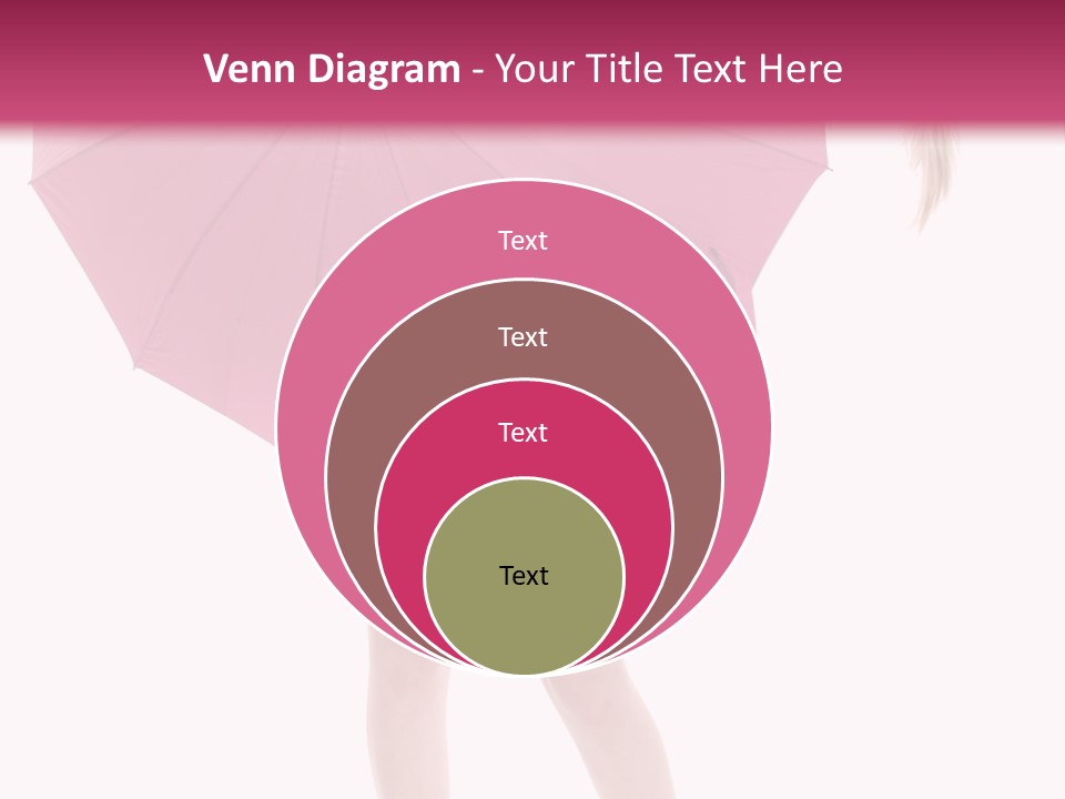 Cute Heels Umbrella PowerPoint Template