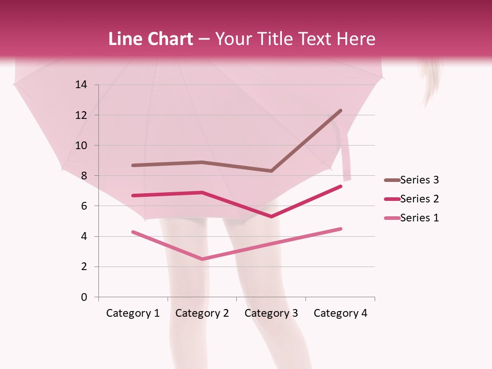 Cute Heels Umbrella PowerPoint Template