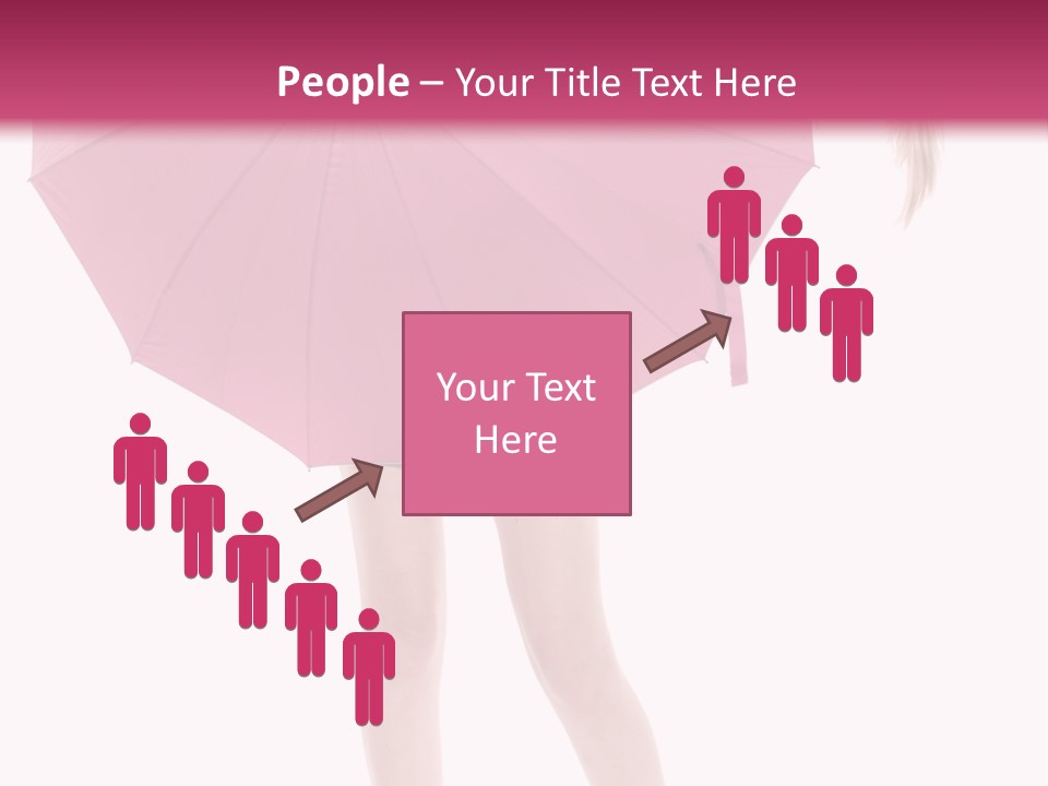 Cute Heels Umbrella PowerPoint Template