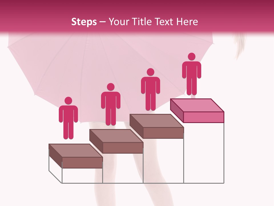 Cute Heels Umbrella PowerPoint Template