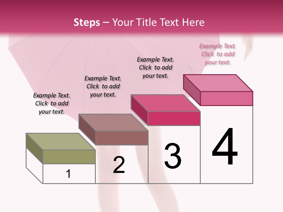 Cute Heels Umbrella PowerPoint Template