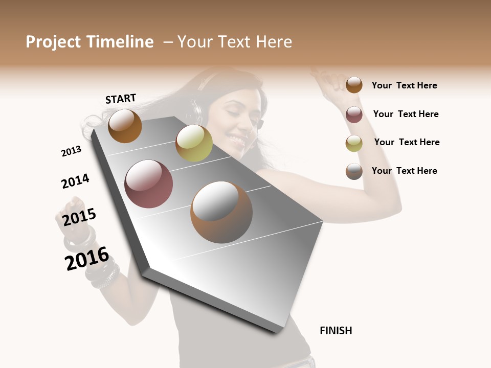 Carefree Top Music PowerPoint Template