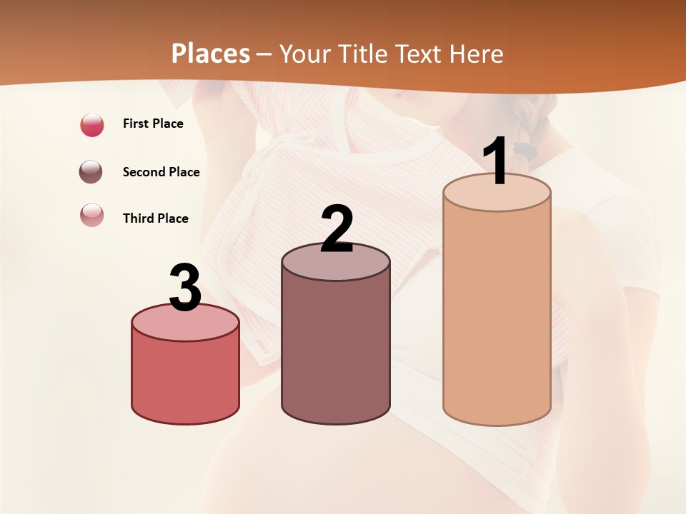 Expectant Shoppingpregnant Woman Waiting For A Desired Baby Pregnancy PowerPoint Template