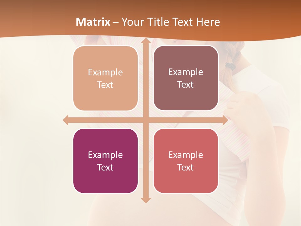 Expectant Shoppingpregnant Woman Waiting For A Desired Baby Pregnancy PowerPoint Template