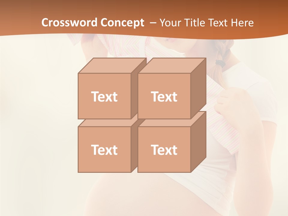 Expectant Shoppingpregnant Woman Waiting For A Desired Baby Pregnancy PowerPoint Template