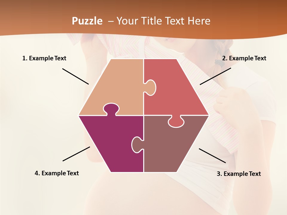 Expectant Shoppingpregnant Woman Waiting For A Desired Baby Pregnancy PowerPoint Template