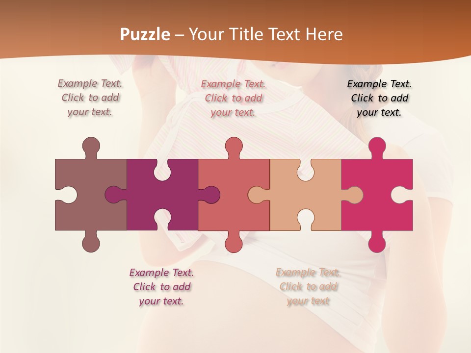 Expectant Shoppingpregnant Woman Waiting For A Desired Baby Pregnancy PowerPoint Template