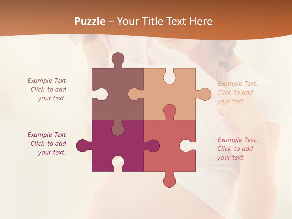 Expectant Shoppingpregnant Woman Waiting For A Desired Baby Pregnancy PowerPoint Template