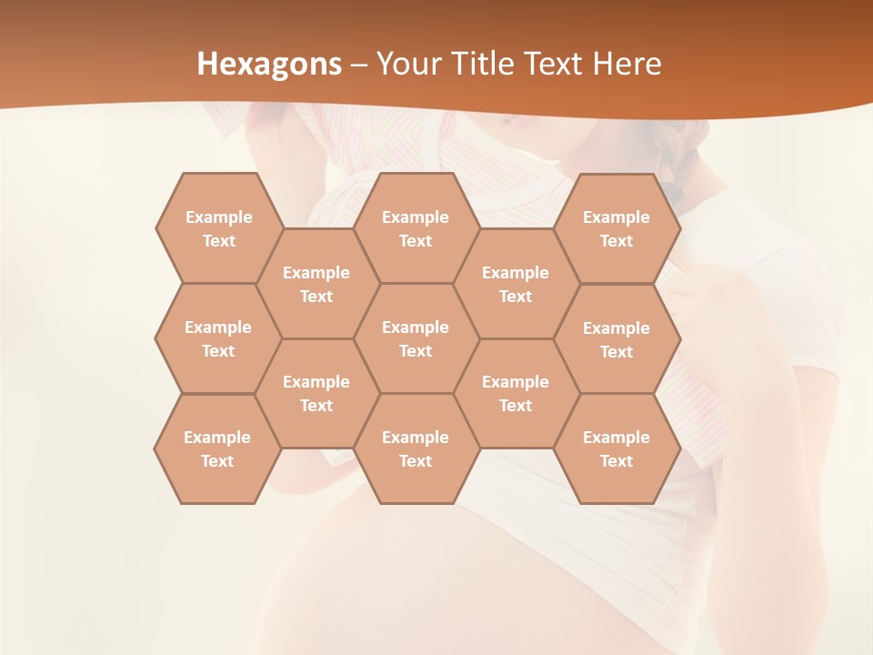 Expectant Shoppingpregnant Woman Waiting For A Desired Baby Pregnancy PowerPoint Template