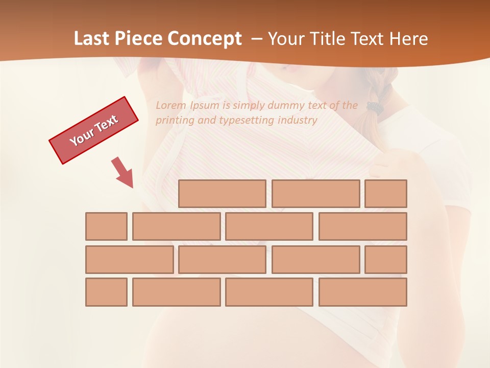 Expectant Shoppingpregnant Woman Waiting For A Desired Baby Pregnancy PowerPoint Template