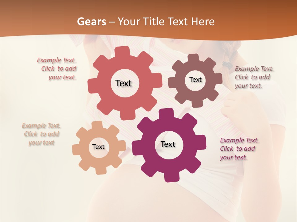 Expectant Shoppingpregnant Woman Waiting For A Desired Baby Pregnancy PowerPoint Template