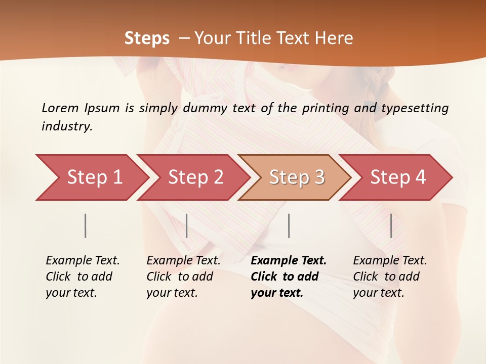 Expectant Shoppingpregnant Woman Waiting For A Desired Baby Pregnancy PowerPoint Template