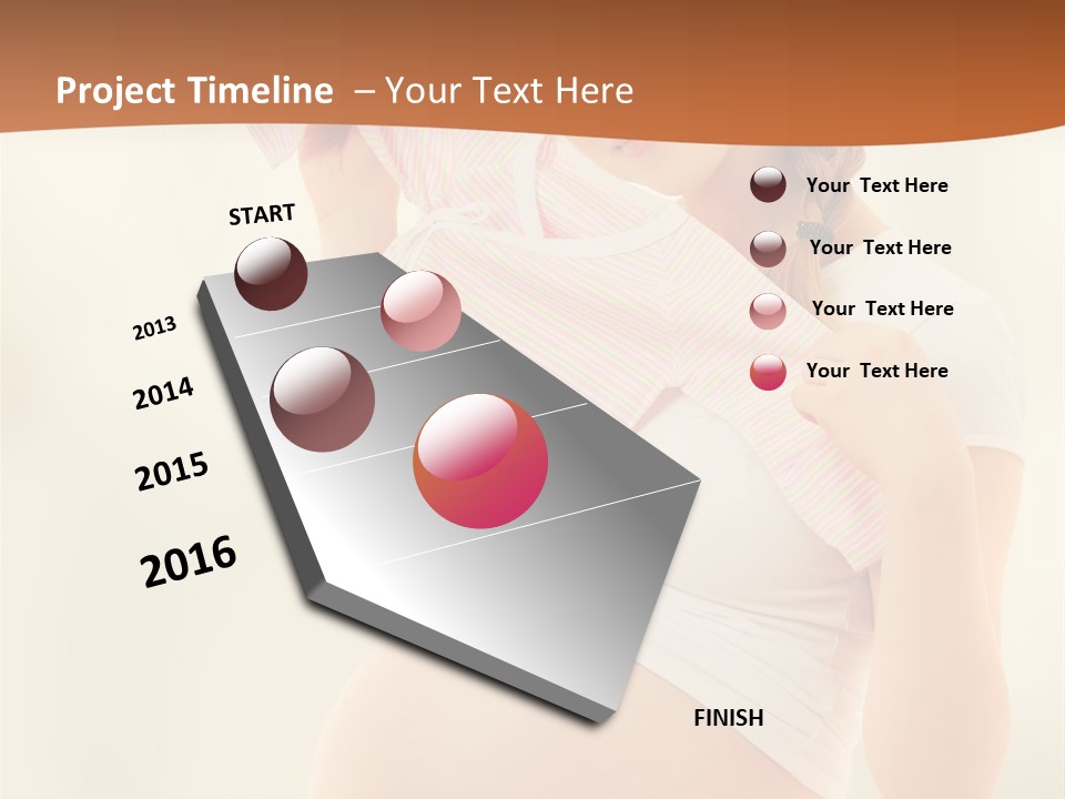 Expectant Shoppingpregnant Woman Waiting For A Desired Baby Pregnancy PowerPoint Template