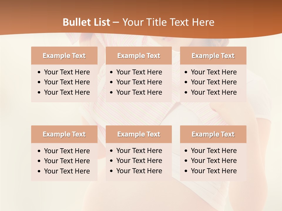 Expectant Shoppingpregnant Woman Waiting For A Desired Baby Pregnancy PowerPoint Template