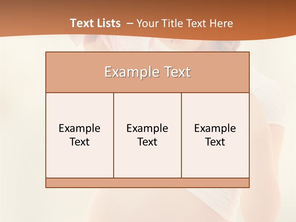 Expectant Shoppingpregnant Woman Waiting For A Desired Baby Pregnancy PowerPoint Template