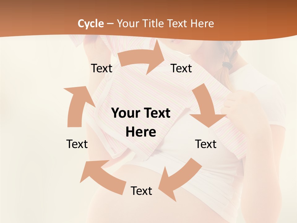 Expectant Shoppingpregnant Woman Waiting For A Desired Baby Pregnancy PowerPoint Template