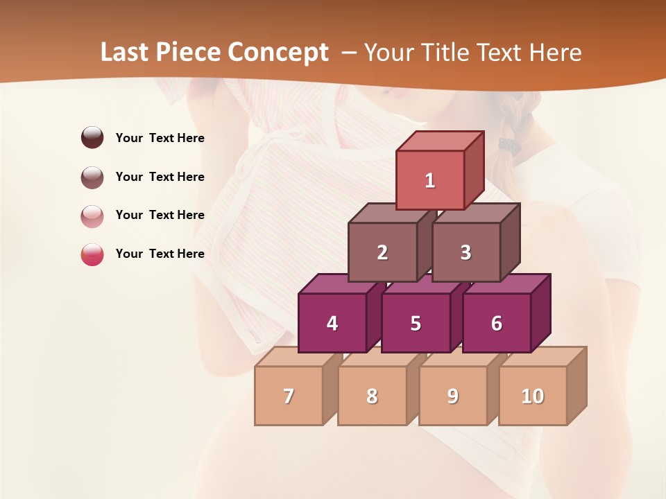 Expectant Shoppingpregnant Woman Waiting For A Desired Baby Pregnancy PowerPoint Template