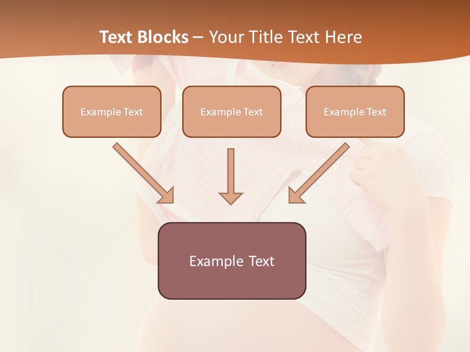 Expectant Shoppingpregnant Woman Waiting For A Desired Baby Pregnancy PowerPoint Template