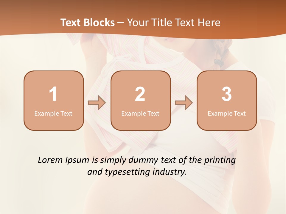 Expectant Shoppingpregnant Woman Waiting For A Desired Baby Pregnancy PowerPoint Template