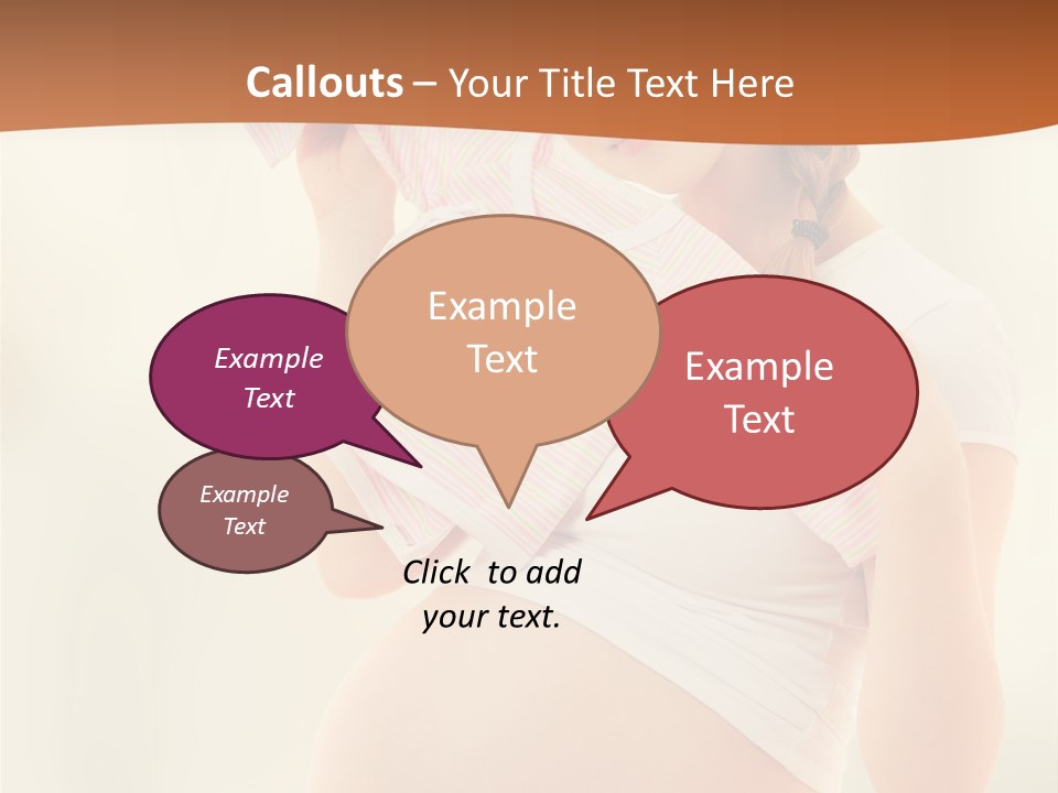 Expectant Shoppingpregnant Woman Waiting For A Desired Baby Pregnancy PowerPoint Template