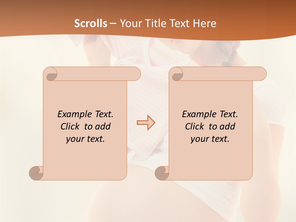 Expectant Shoppingpregnant Woman Waiting For A Desired Baby Pregnancy PowerPoint Template