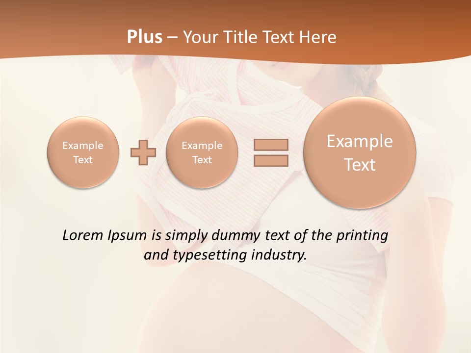 Expectant Shoppingpregnant Woman Waiting For A Desired Baby Pregnancy PowerPoint Template
