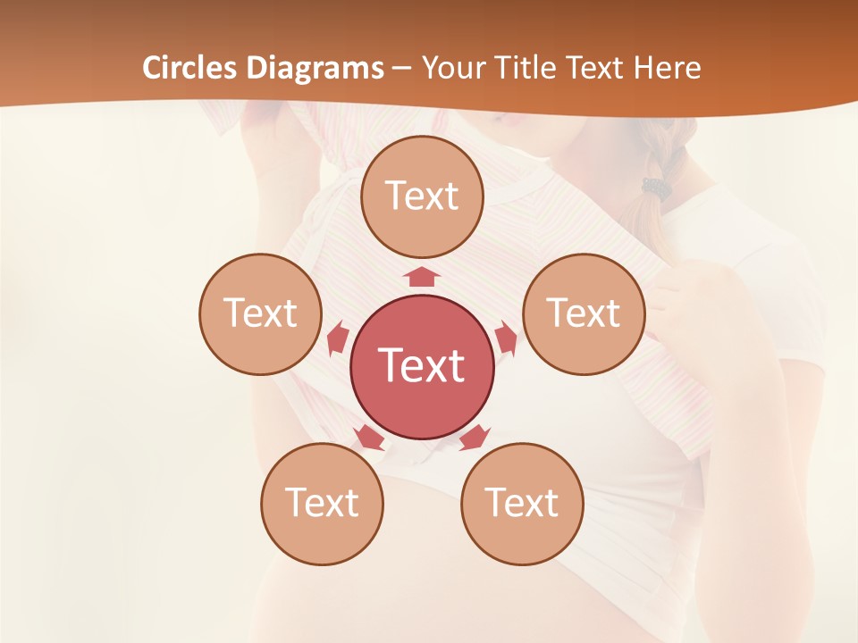 Expectant Shoppingpregnant Woman Waiting For A Desired Baby Pregnancy PowerPoint Template