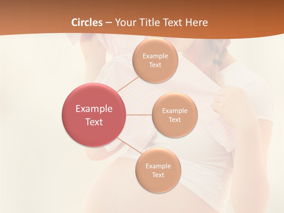 Expectant Shoppingpregnant Woman Waiting For A Desired Baby Pregnancy PowerPoint Template