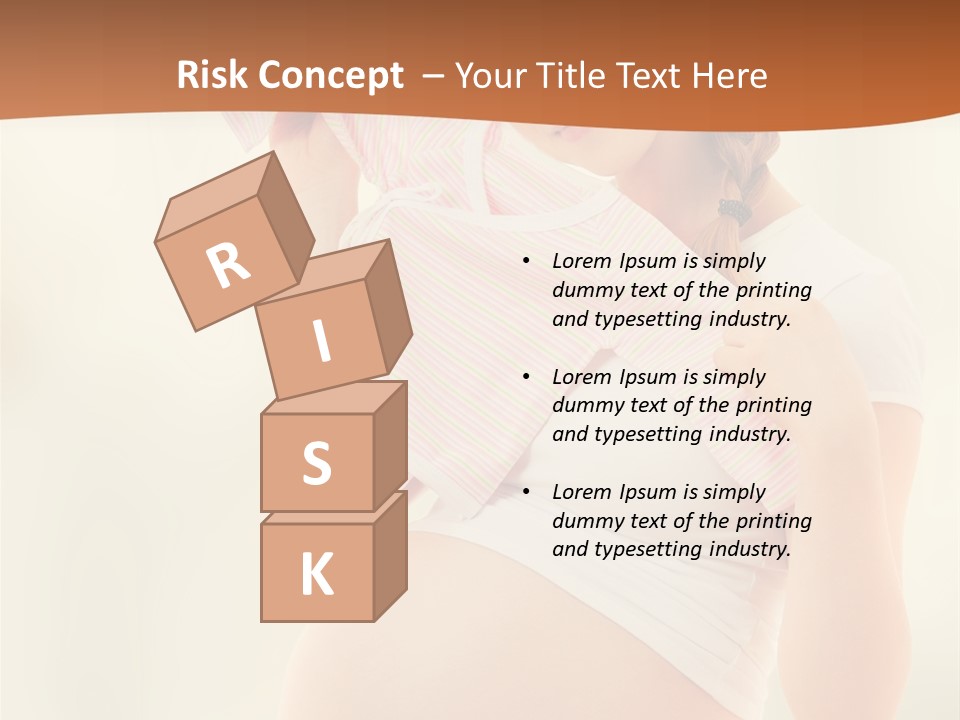 Expectant Shoppingpregnant Woman Waiting For A Desired Baby Pregnancy PowerPoint Template