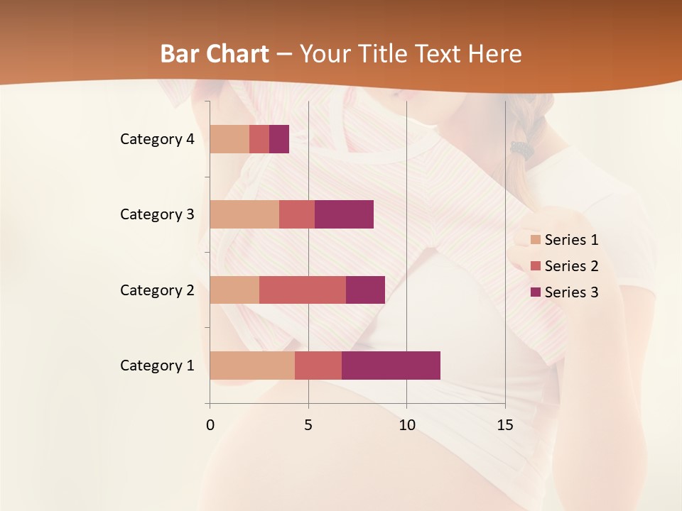 Expectant Shoppingpregnant Woman Waiting For A Desired Baby Pregnancy PowerPoint Template