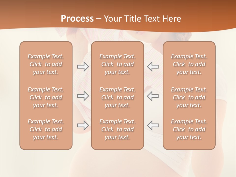 Expectant Shoppingpregnant Woman Waiting For A Desired Baby Pregnancy PowerPoint Template