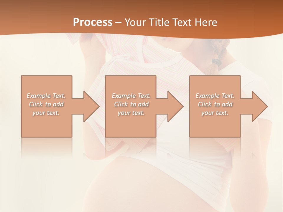 Expectant Shoppingpregnant Woman Waiting For A Desired Baby Pregnancy PowerPoint Template