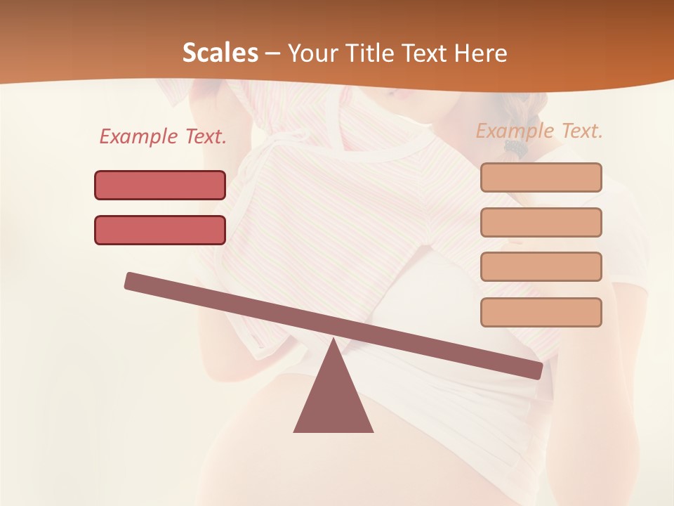 Expectant Shoppingpregnant Woman Waiting For A Desired Baby Pregnancy PowerPoint Template