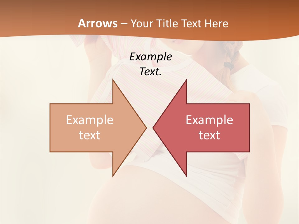 Expectant Shoppingpregnant Woman Waiting For A Desired Baby Pregnancy PowerPoint Template