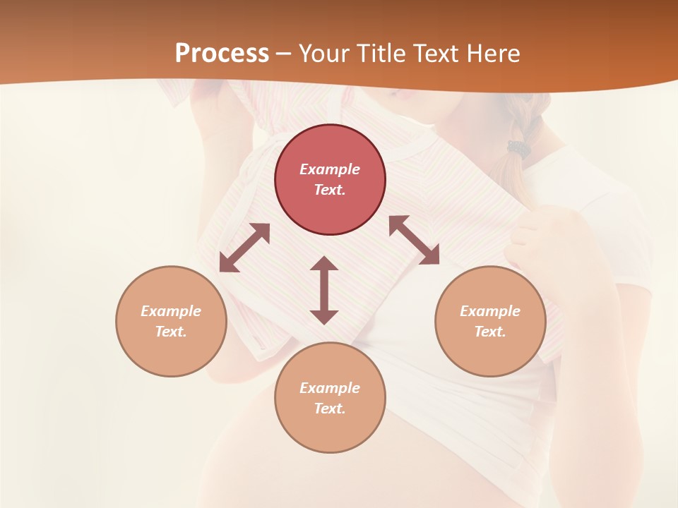 Expectant Shoppingpregnant Woman Waiting For A Desired Baby Pregnancy PowerPoint Template