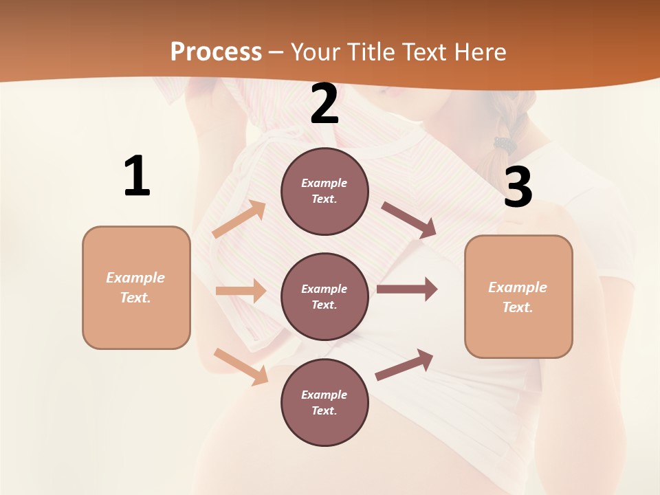 Expectant Shoppingpregnant Woman Waiting For A Desired Baby Pregnancy PowerPoint Template