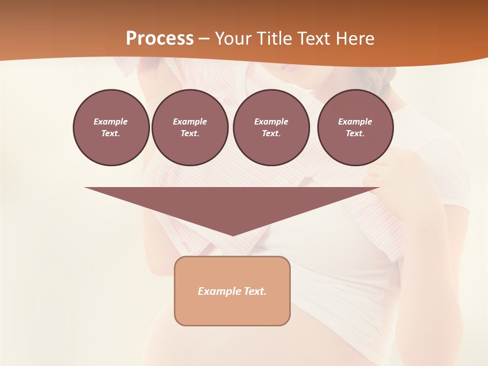 Expectant Shoppingpregnant Woman Waiting For A Desired Baby Pregnancy PowerPoint Template