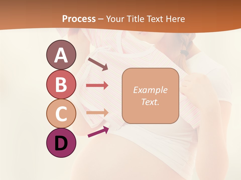 Expectant Shoppingpregnant Woman Waiting For A Desired Baby Pregnancy PowerPoint Template