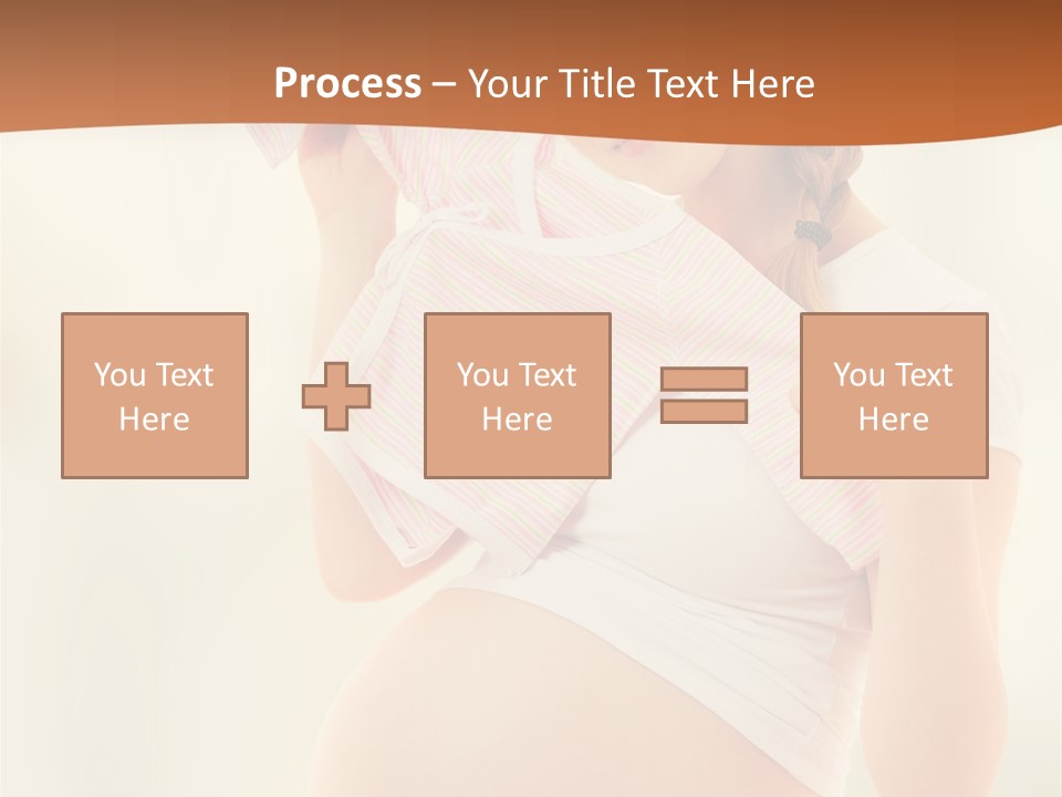 Expectant Shoppingpregnant Woman Waiting For A Desired Baby Pregnancy PowerPoint Template