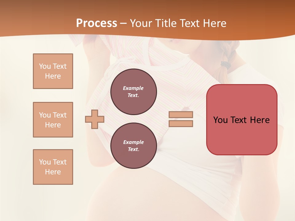 Expectant Shoppingpregnant Woman Waiting For A Desired Baby Pregnancy PowerPoint Template