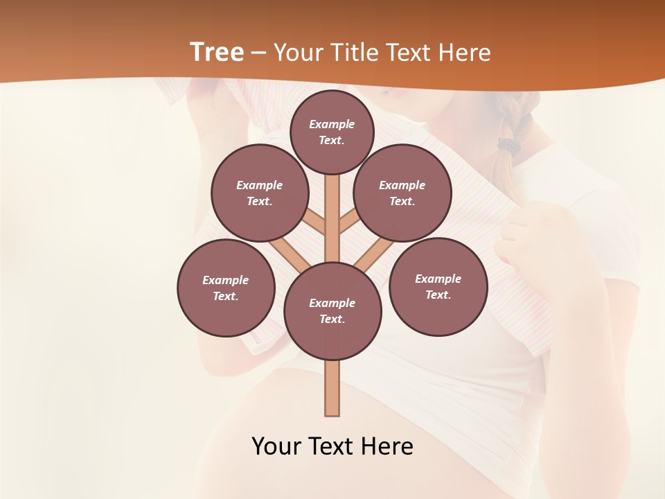 Expectant Shoppingpregnant Woman Waiting For A Desired Baby Pregnancy PowerPoint Template