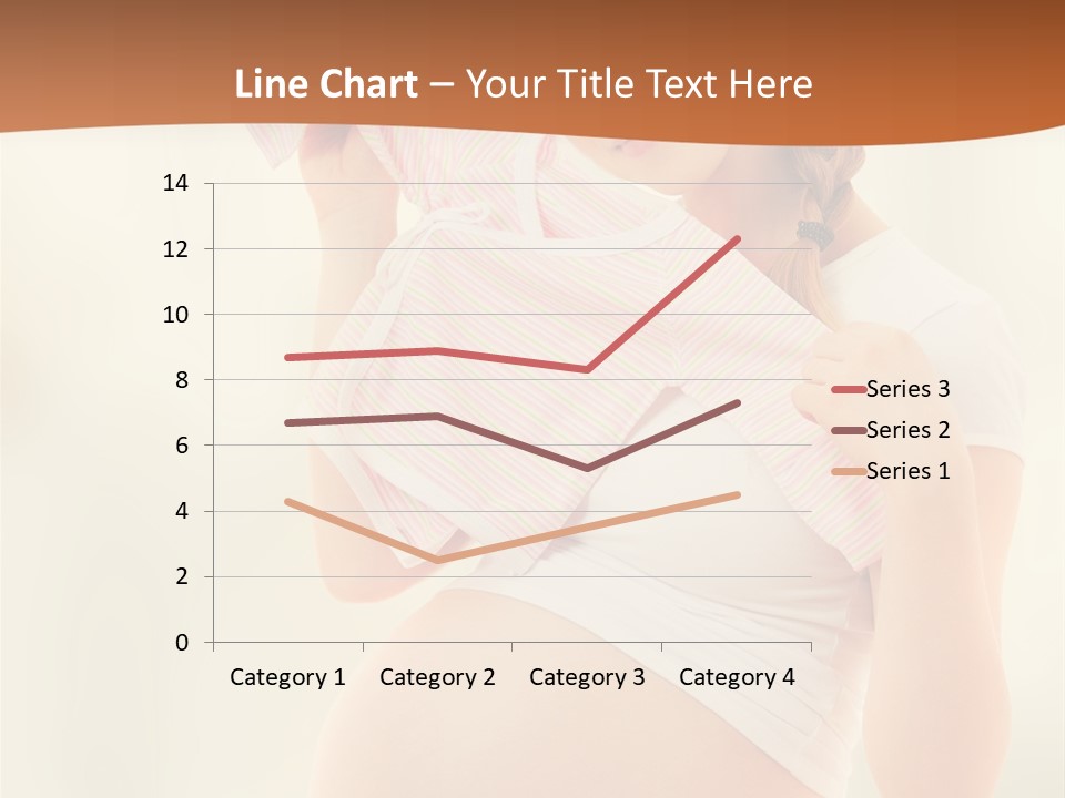 Expectant Shoppingpregnant Woman Waiting For A Desired Baby Pregnancy PowerPoint Template