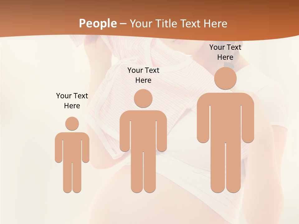 Expectant Shoppingpregnant Woman Waiting For A Desired Baby Pregnancy PowerPoint Template