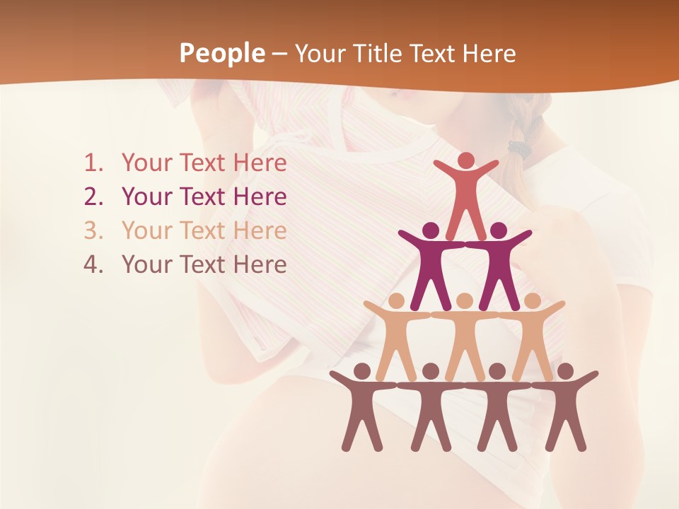 Expectant Shoppingpregnant Woman Waiting For A Desired Baby Pregnancy PowerPoint Template