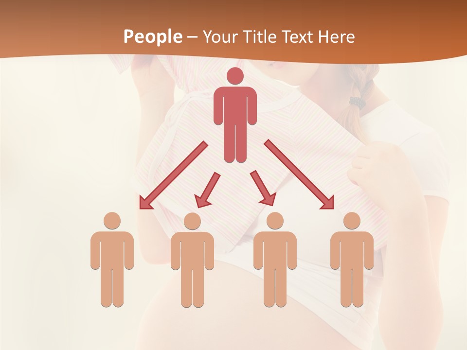 Expectant Shoppingpregnant Woman Waiting For A Desired Baby Pregnancy PowerPoint Template