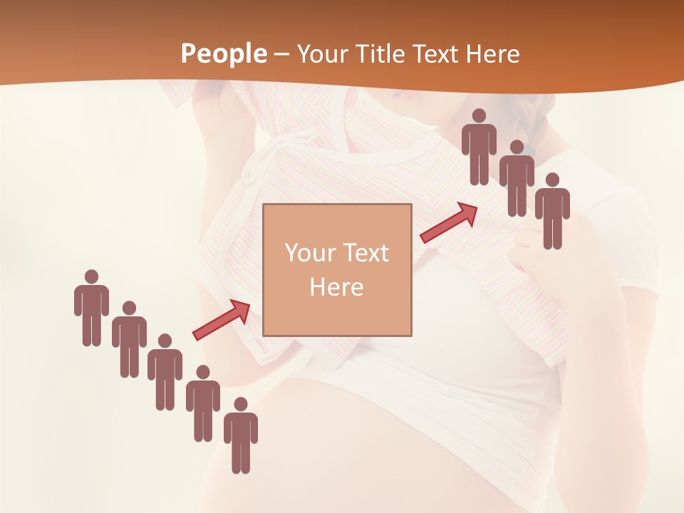 Expectant Shoppingpregnant Woman Waiting For A Desired Baby Pregnancy PowerPoint Template