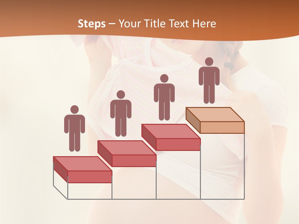 Expectant Shoppingpregnant Woman Waiting For A Desired Baby Pregnancy PowerPoint Template