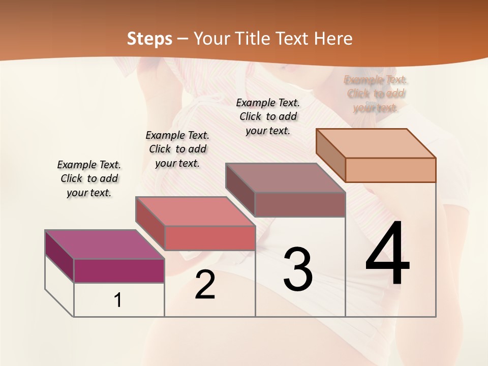 Expectant Shoppingpregnant Woman Waiting For A Desired Baby Pregnancy PowerPoint Template