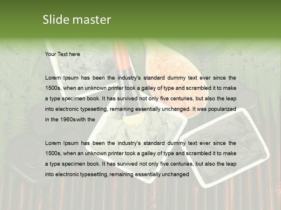 Healthy Setting Spoon PowerPoint Template